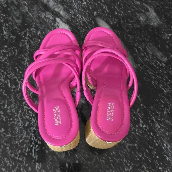 BRAND NEW MICHEAL KORS CORRINE STRAPPY ESPADRILLE PLAFIORM SANDAL - Picture 7 of 15